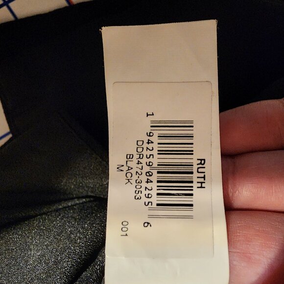 Dress the Population Ruth Midi Assymetrical Dress NWOT Black Med - Picture 9 of 10